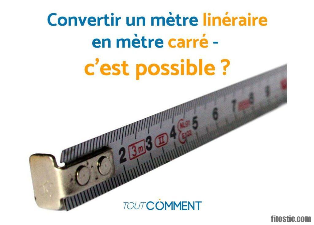 Comment Calculer Les Pied En Mètre