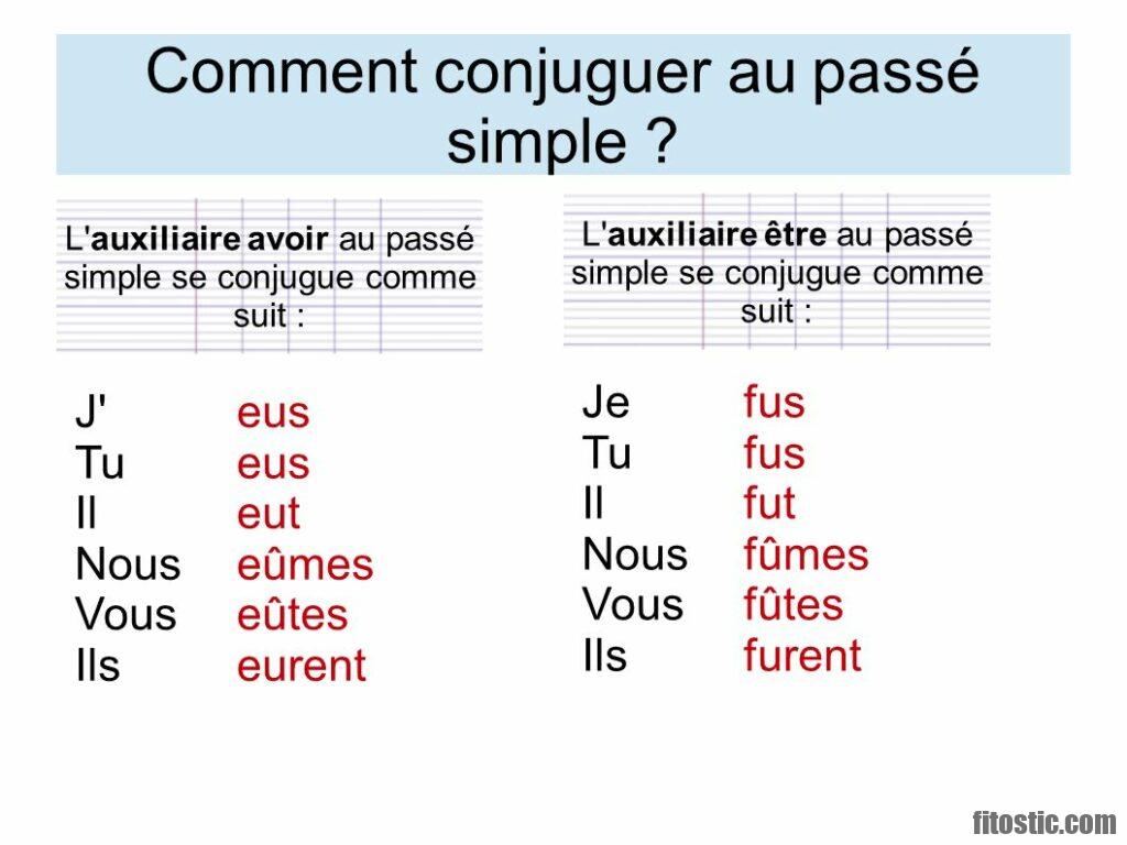 Comment Conjuguer Le Verbe Lever Au Passé Simple
