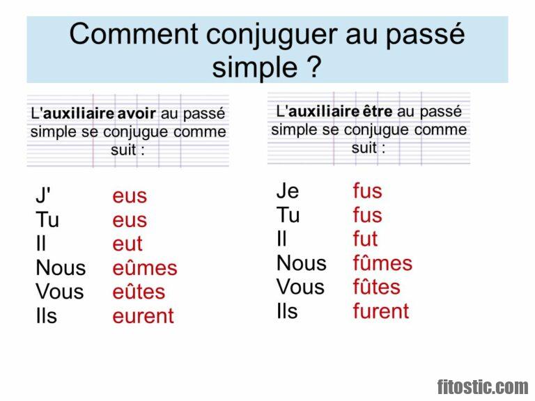 Comment Conjuguer Le Verbe Lever Au Passé Simple