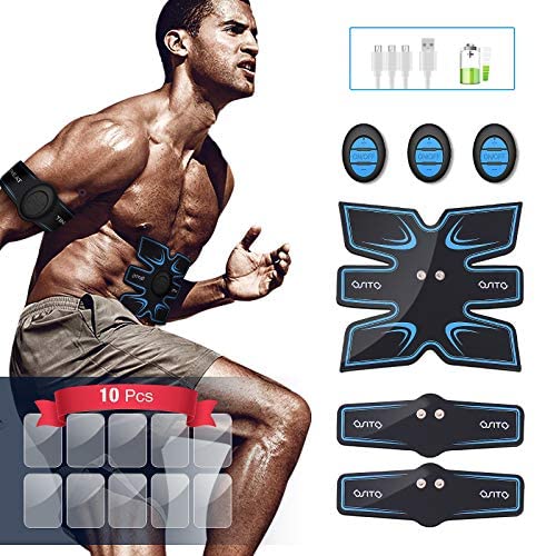 Rechargeable Smart Abs Stimulator Fitness Gear Muscle Abdominal toning Trainer 