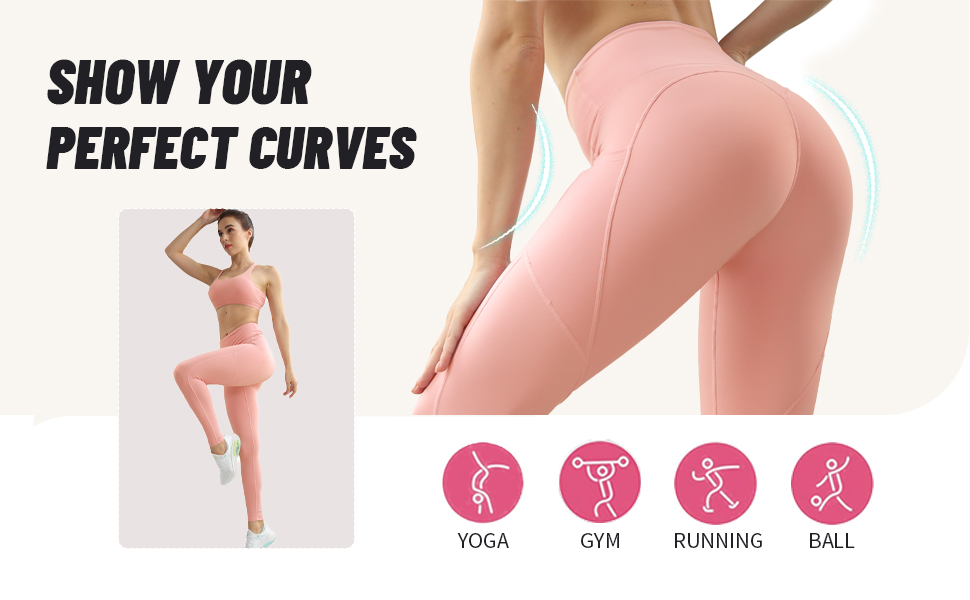 tummy control exercise leggings gym pants breathable soft comfy stretchy full length