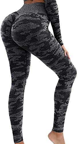 EAVSOW Womens High Waist Yoga Pants Butt Lifting Leggings Tummy Control Scrunched Booty Leggings Workout Tights Sports & Outdoors 