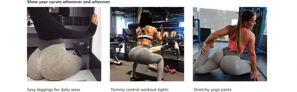 tik tok leggings leggings for women tummy control  butt lift black 