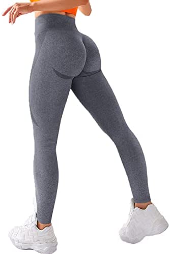 GYMSPT Womens Seamless Workout Leggings High Wasited Scrunch Butt Lift Yoga Pants Sports Compression Tights 