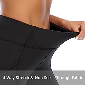 4 way stretch & non see - through fabric