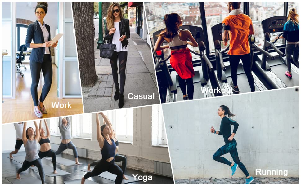 Perfect leggings for yoga, exercise, fitness, gym, running, any type of workout or everyday use.