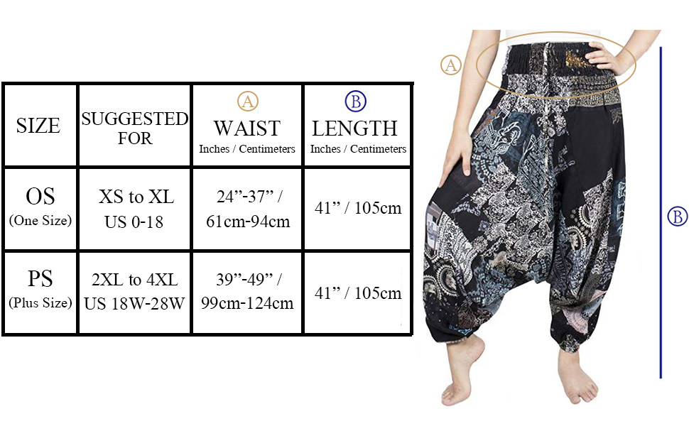 Lofbaz Unisex Patchwork Hippie Pants Harem Casual Baggy Yoga Colorful Trousers