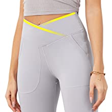 corssover high waisted workout pants