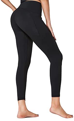 Sunzel High Waisted Workout Leggings with Pockets for Women Buttery Soft Capri Yoga Pants Tummy Control Athletic Gym Tights 