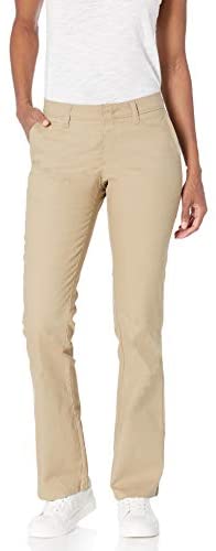 High Waist Yoga Pants : Dickies Women’s Flat Front Stretch