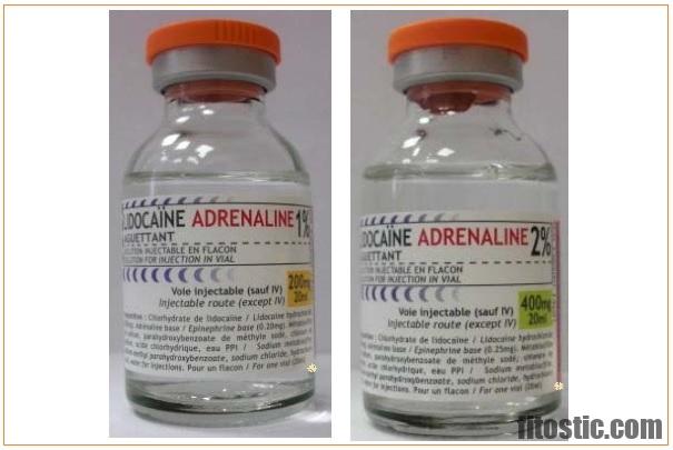 Pourquoi xylocaine adrénaline ?