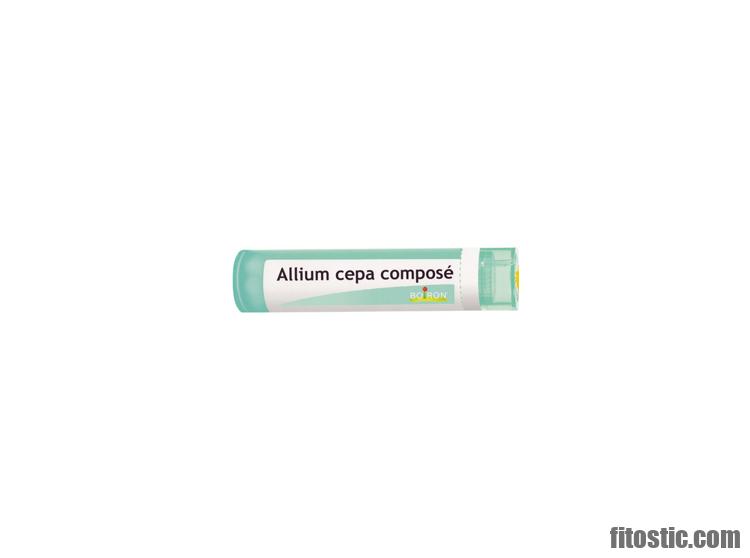 Quand utiliser Allium cepa composé ?