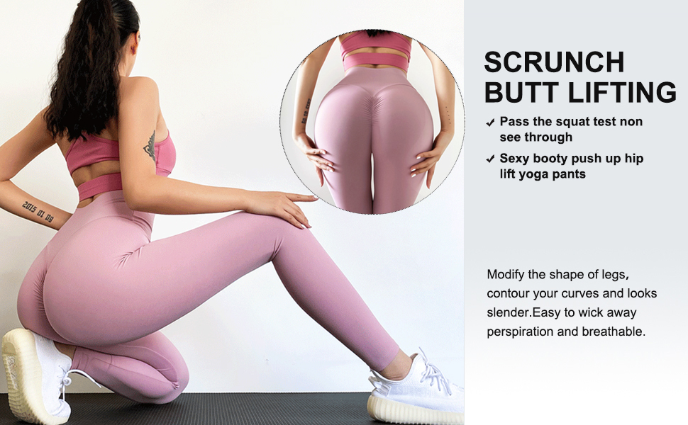 Seamless Push Up Scrunch Butt Lift Leggings