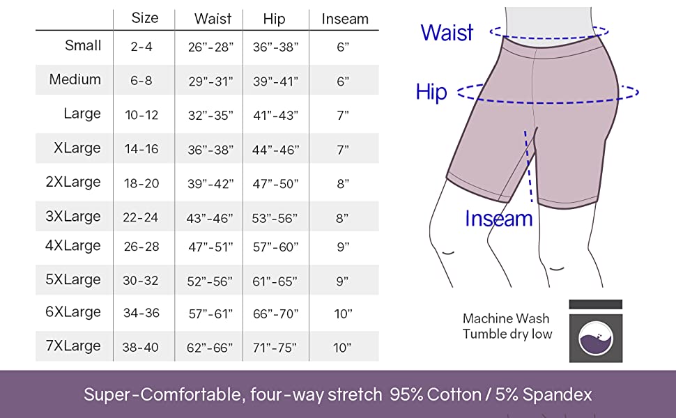 Women's Cotton Biker Shorts