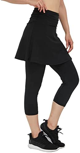 skirted leggings : Cityoung Women Skorts Pants Capri with Attached ...