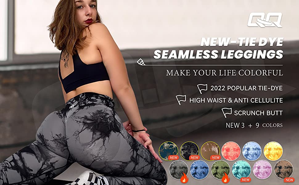Womens High Waisted Seamless Workout Leggings Butt Lift Gym Yoga Pants Booty Scrunch Tummy Control