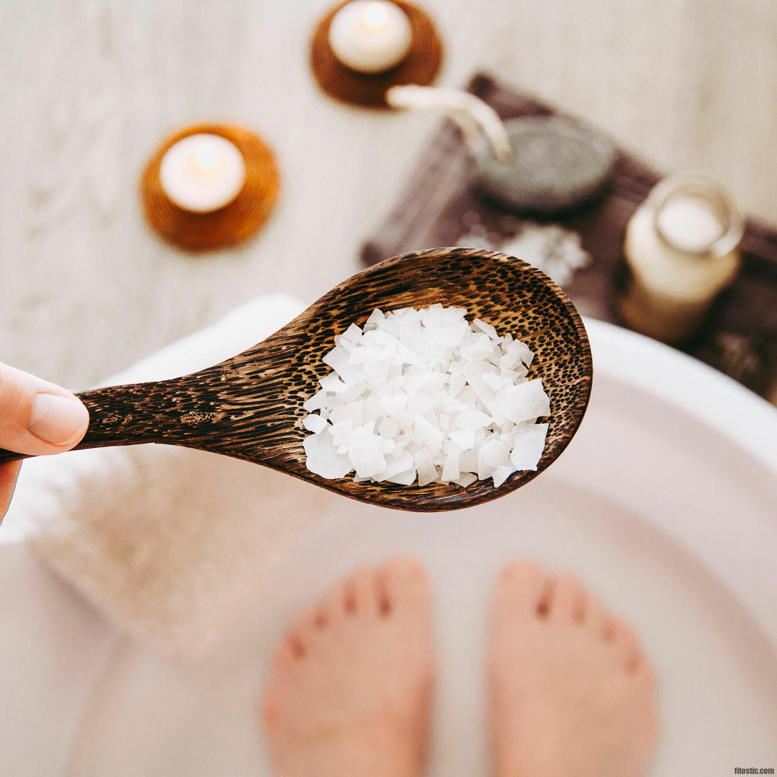 Pourquoi mettre du sel dans l'eau pour les pieds ?