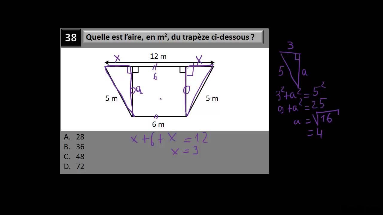 Comment savoir si un trapèze est rectangle ?