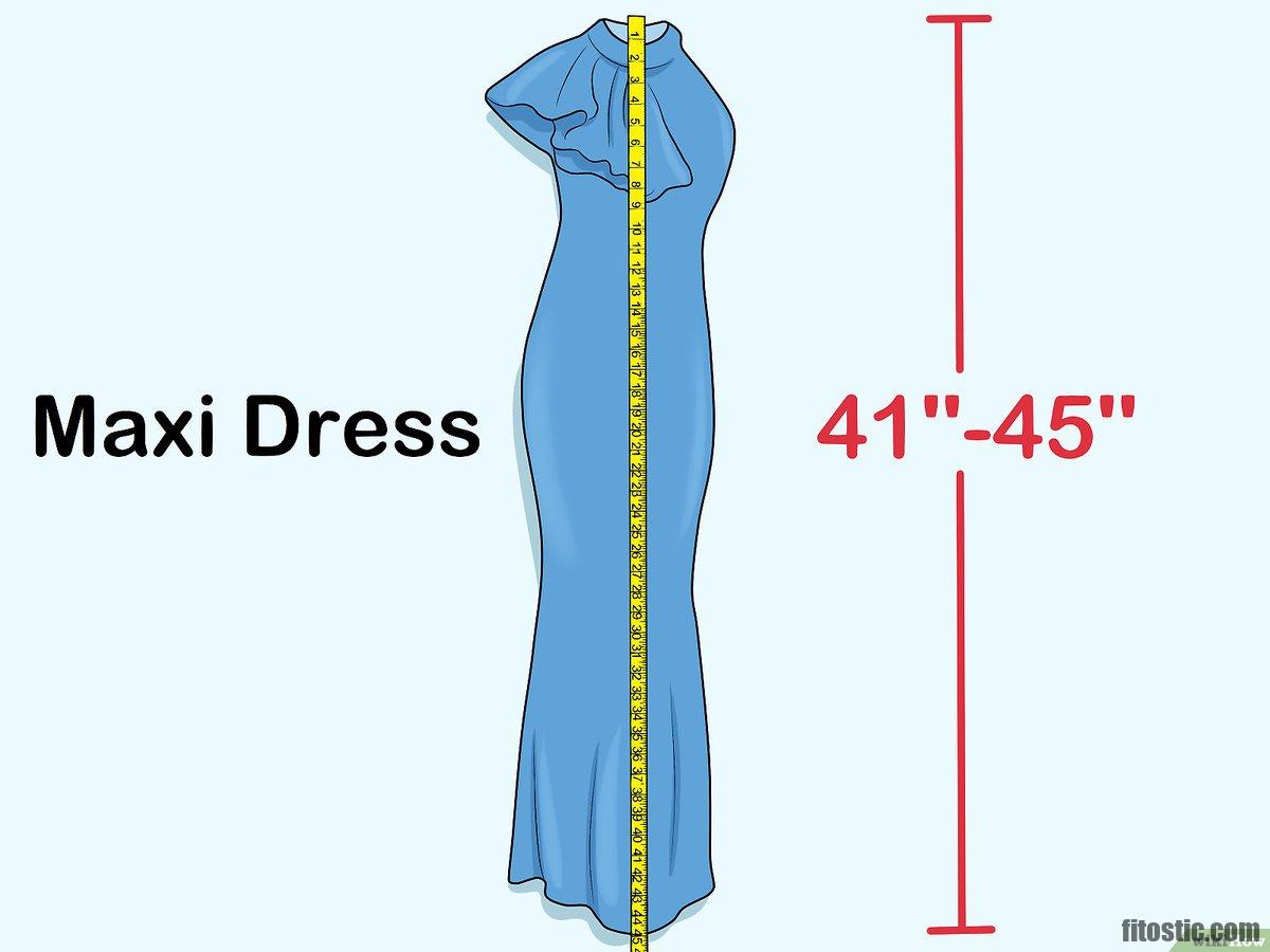 Comment calculer la longueur d'une robe longue ?