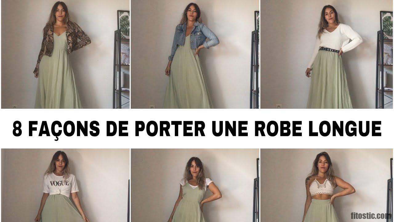 Comment doit tomber une robe longue ?