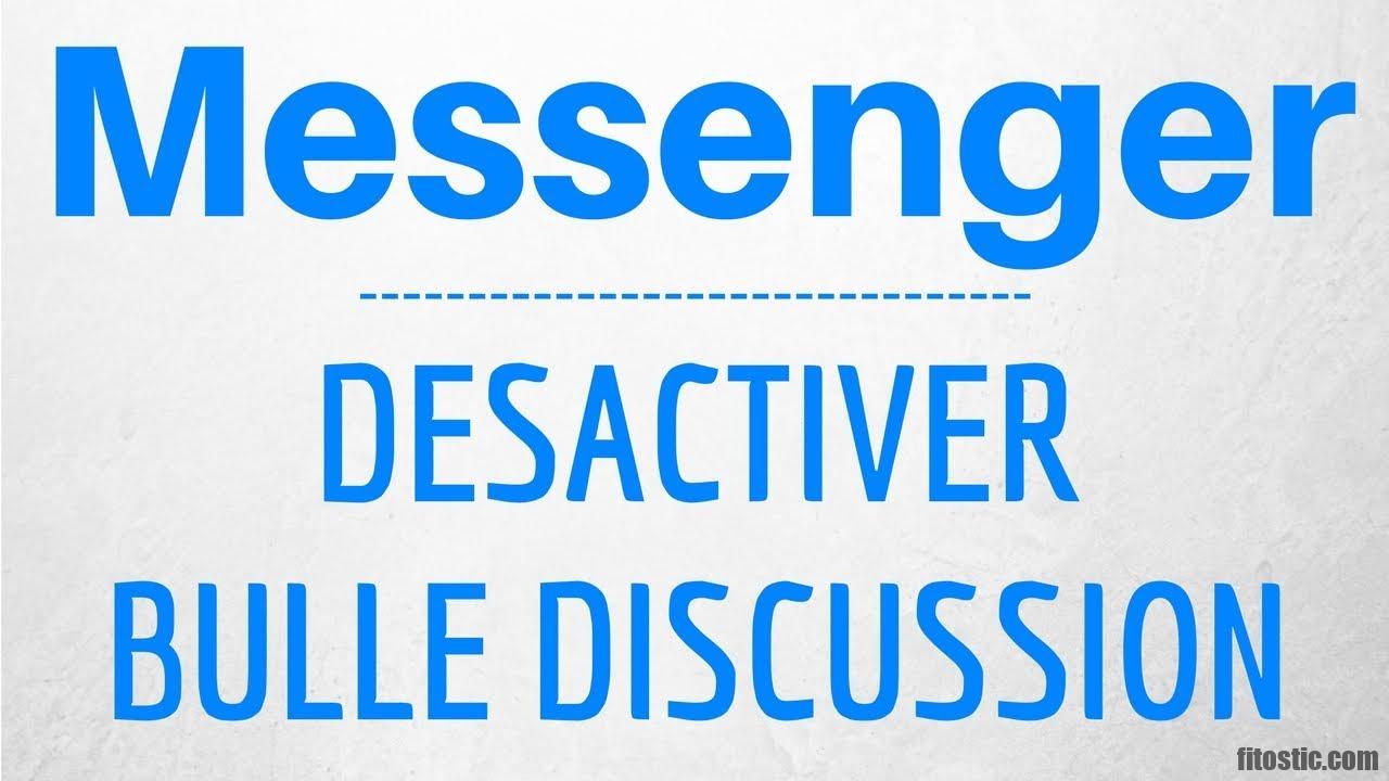 Comment enlever rond messenger ?