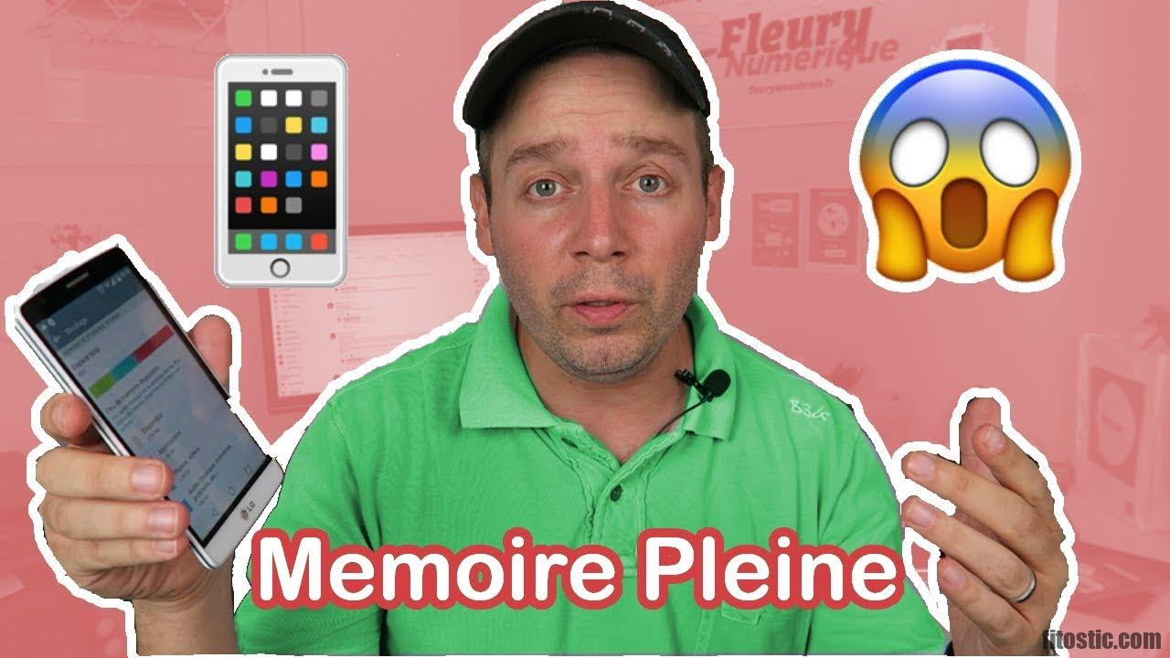 Comment faire quand la mémoire du téléphone est pleine ?