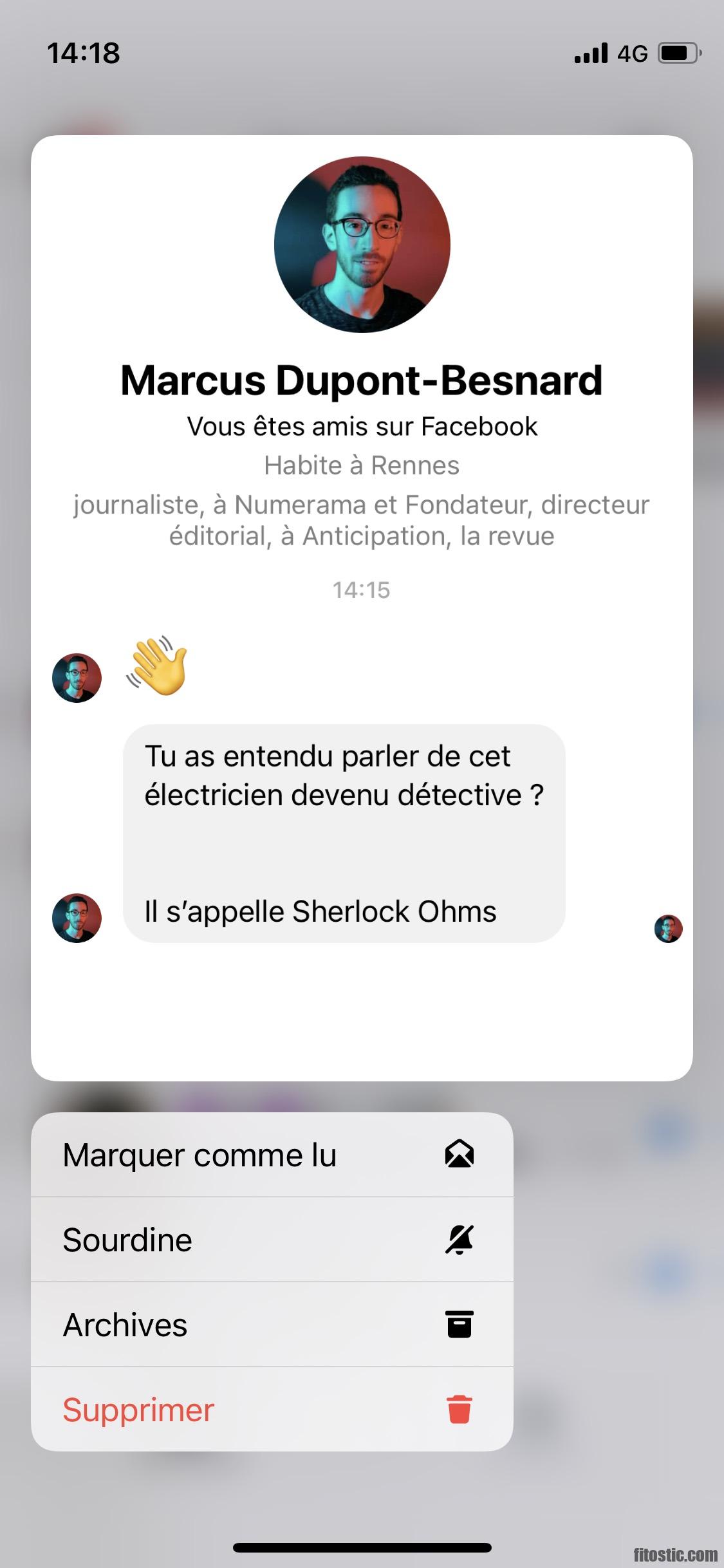 Comment lire un messenger sans que l'autre le sache ?