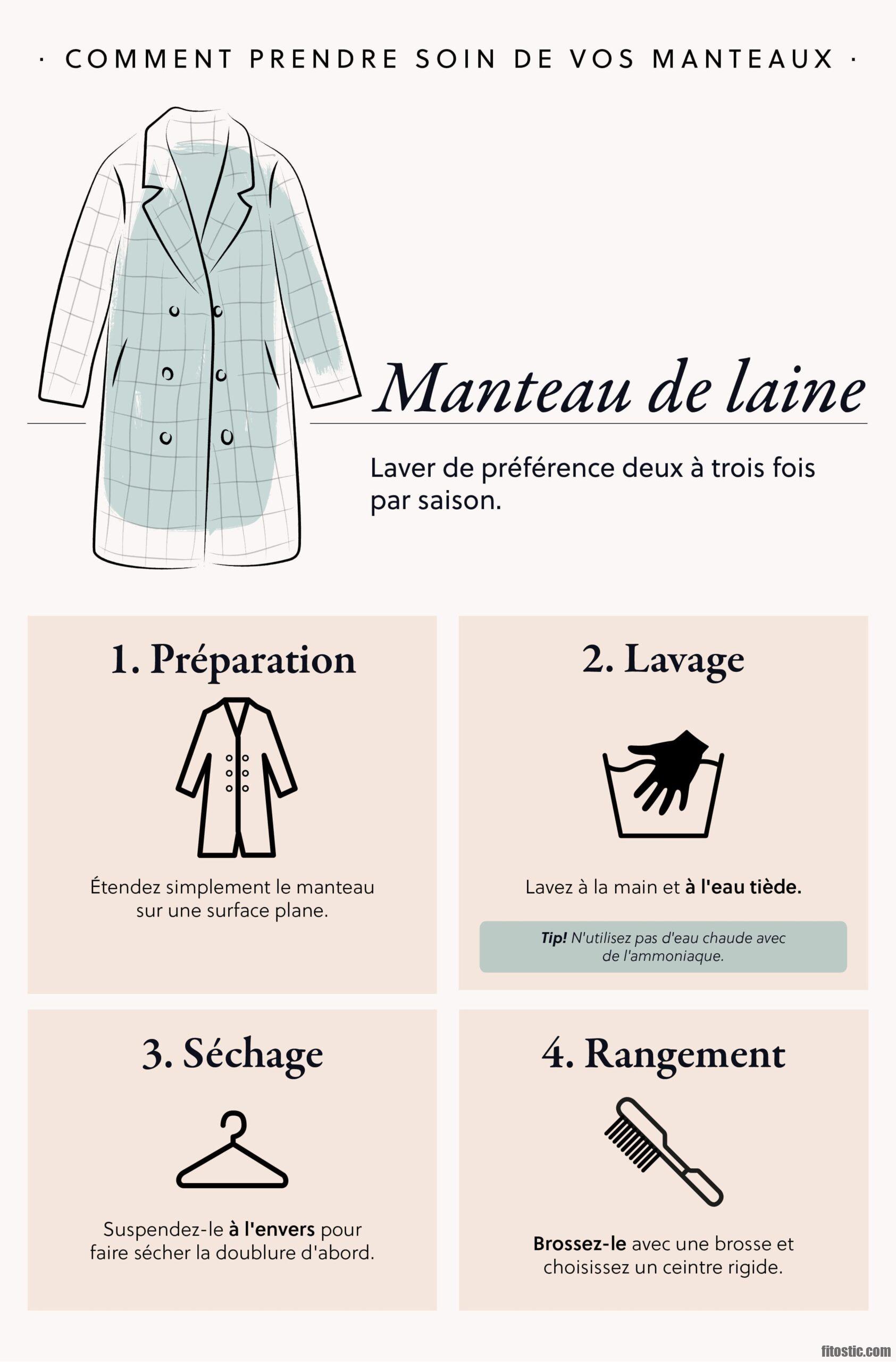 Comment nettoyer un manteau sans passer par le pressing ?