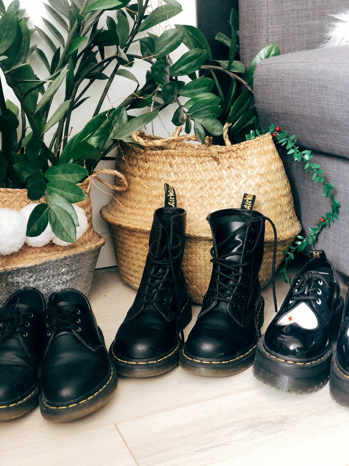 Bottes Dock Martens En Cuir Noir - Pointure 38 - Neuf Sans Boîte (erreur De Taille)