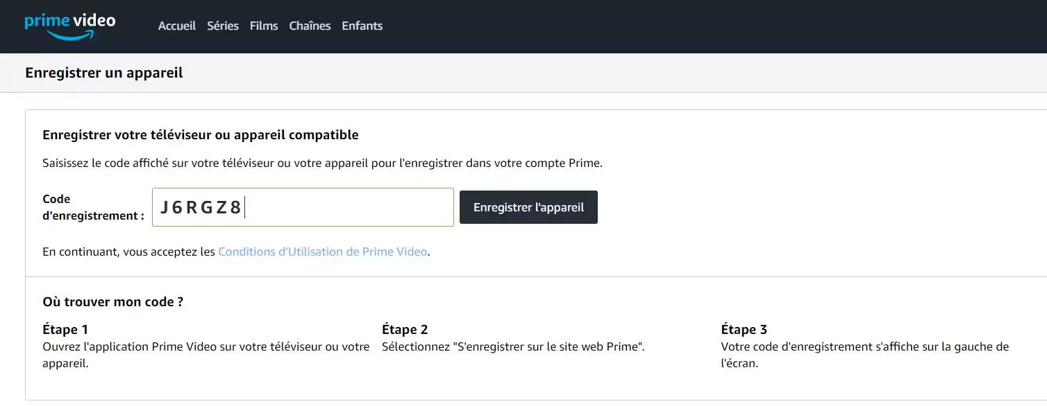 Comment enregistrer un appareil sur mon compte amazon ?