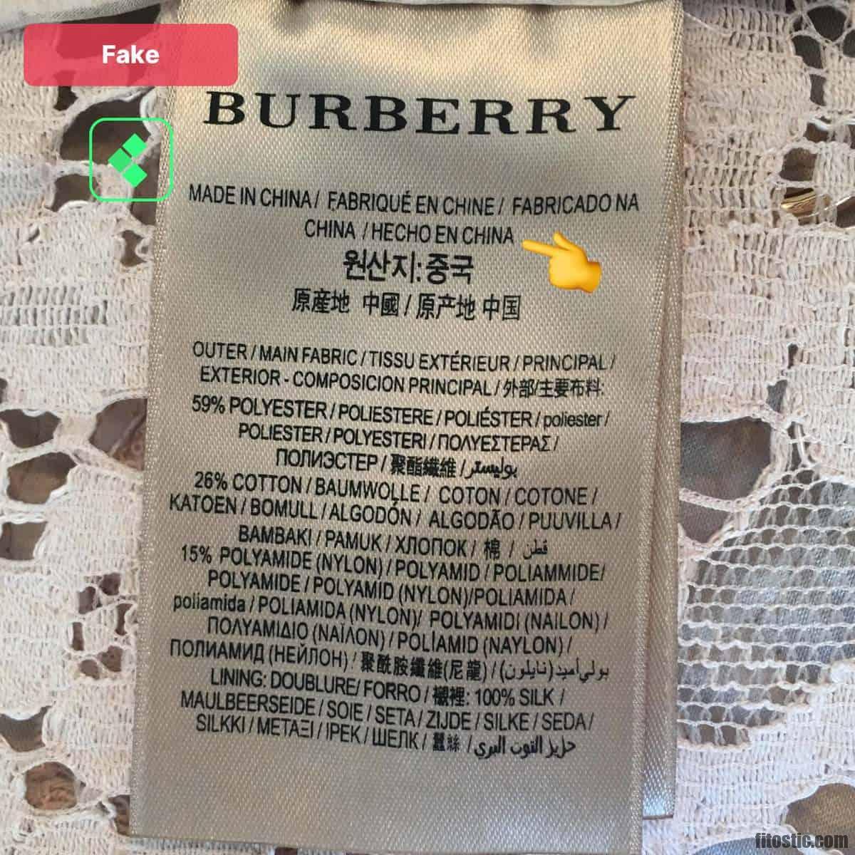 Is burberry made in china authentic?