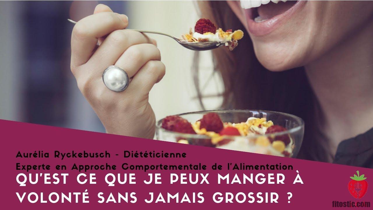 Qu'est-ce qu'on peut manger à volonté sans grossir ?