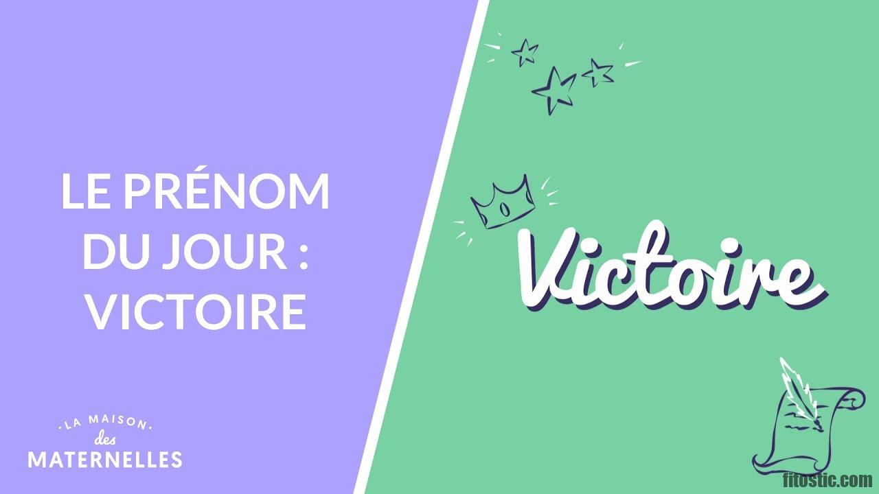 Quel prénom signifie victoire ?