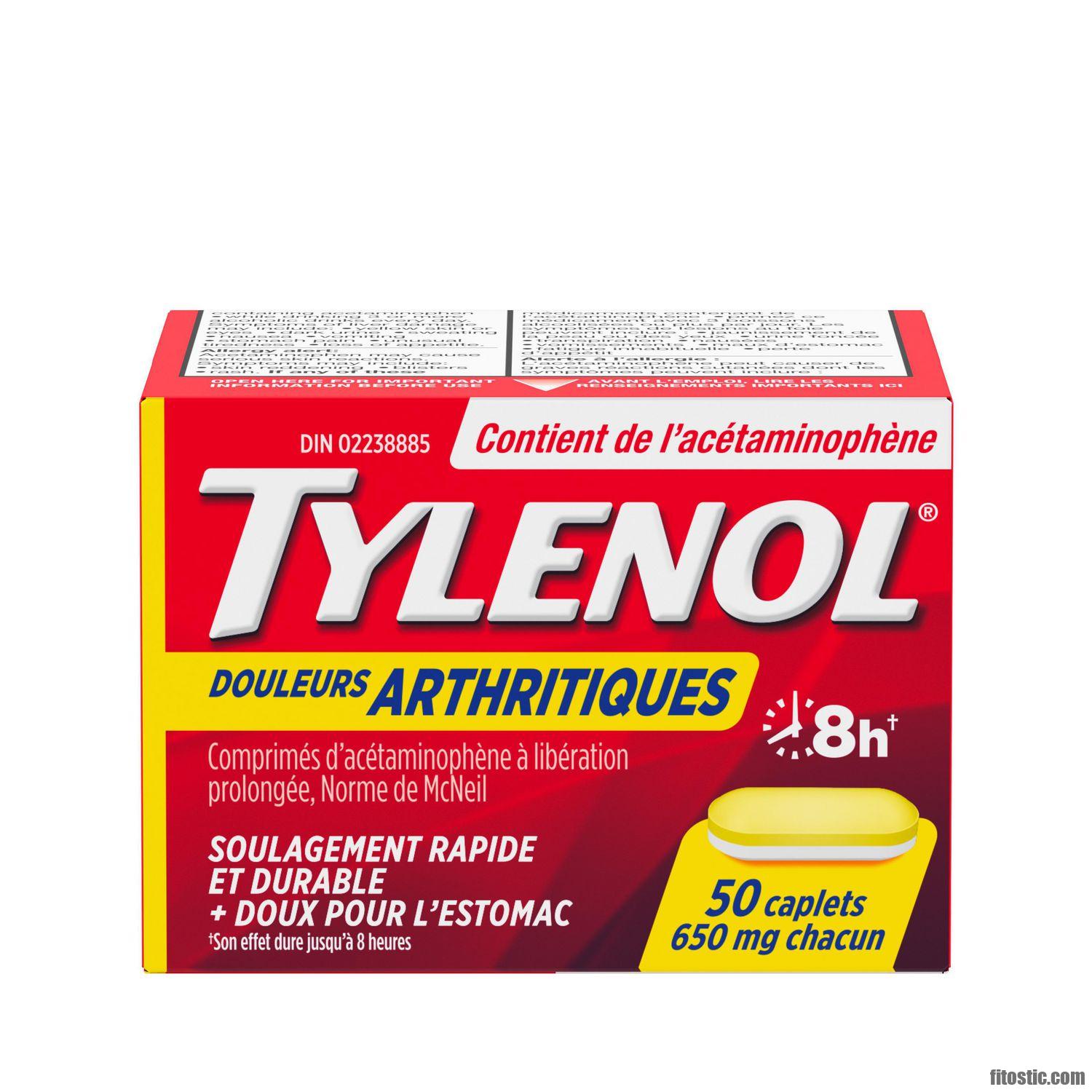 Quel tylenol pour arthrose ?