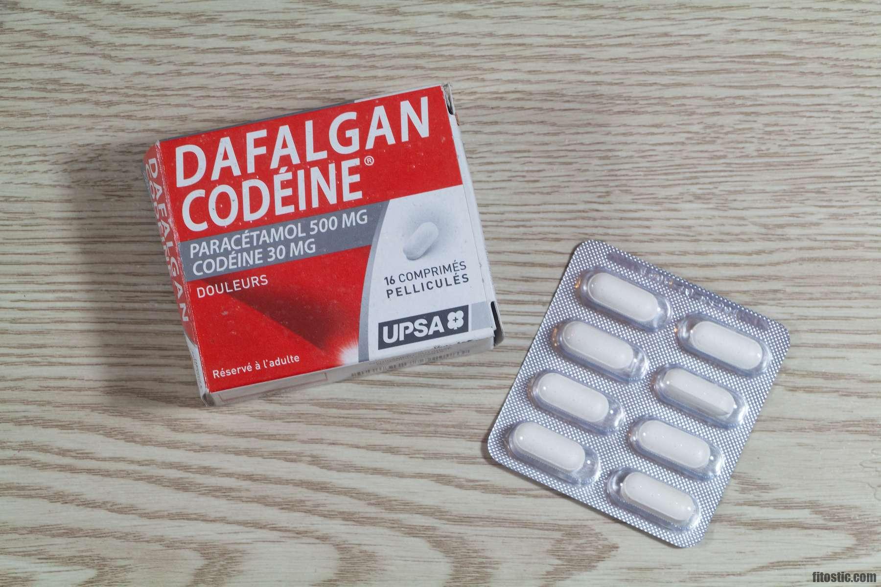 Quel est le plus fort entre tramadol et dafalgan codéine ?