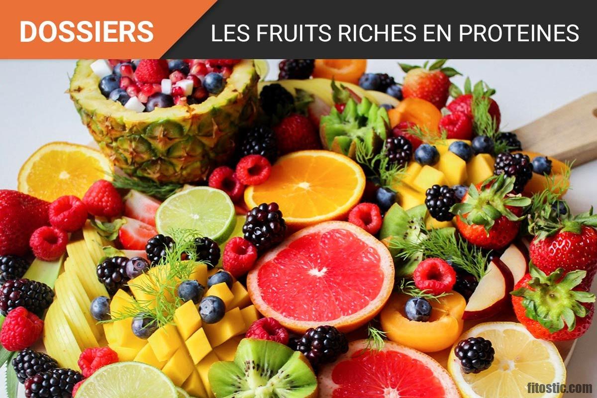 Quel fruit manger quand on fait un régime protéiné ?