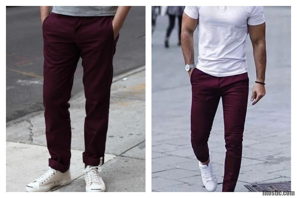 Quelle couleur avec pantalon rouge bordeaux ?