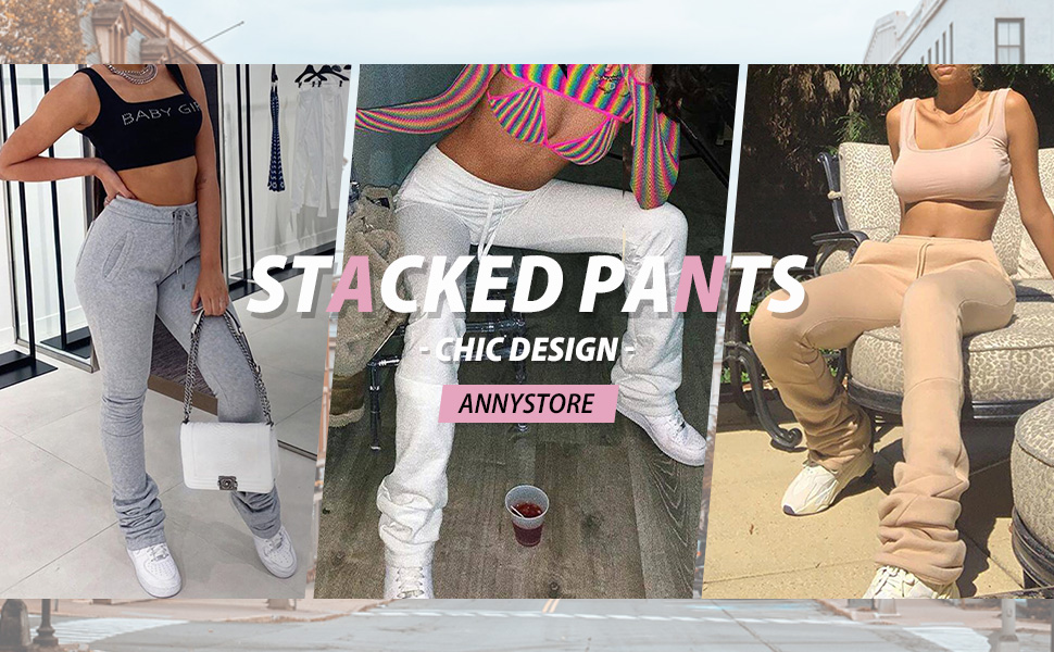 stacked pants