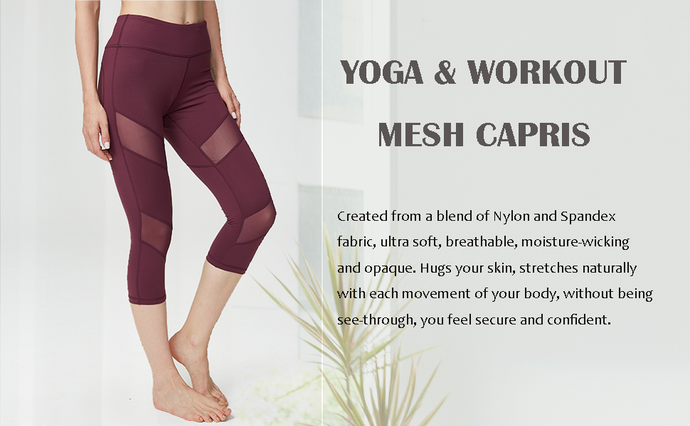 fitness training capri cropped leggings