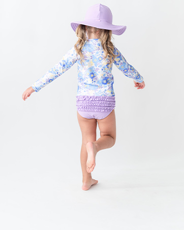 RuffleButts Pristine Blooms Swimsuit