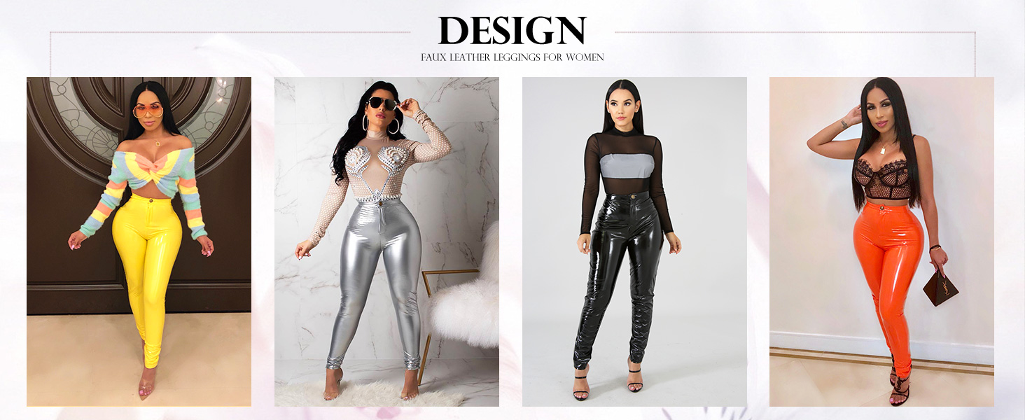 High Waist Leather Pant