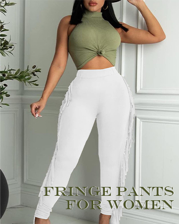 Fringe Pants for Women