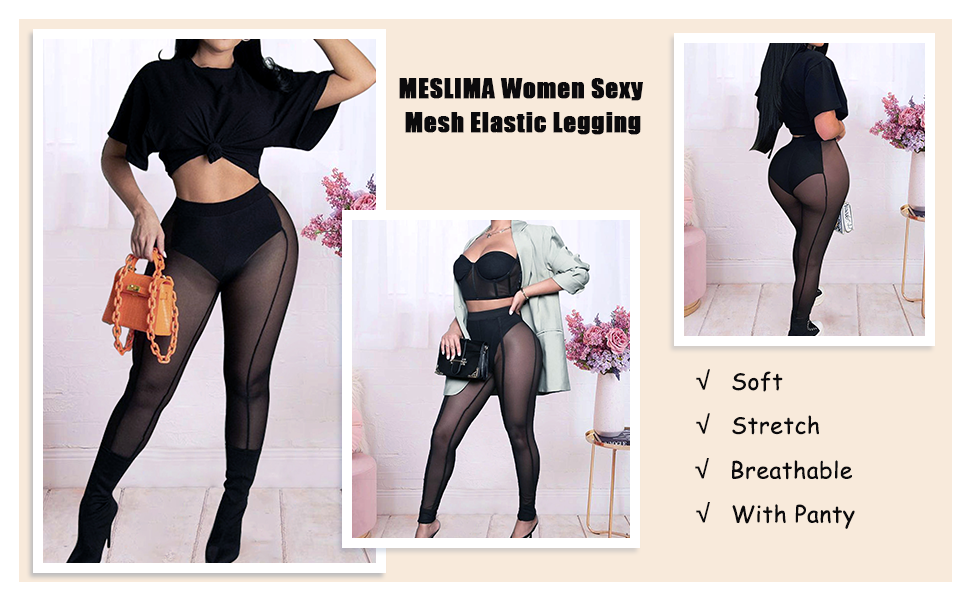 mesh leggings