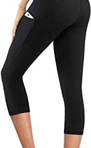 cellulite leggings : PHISOCKAT Women's High Waist Yoga Pants with Pockets, Leggings with Pockets, Tummy Control Workout Yoga Leggings