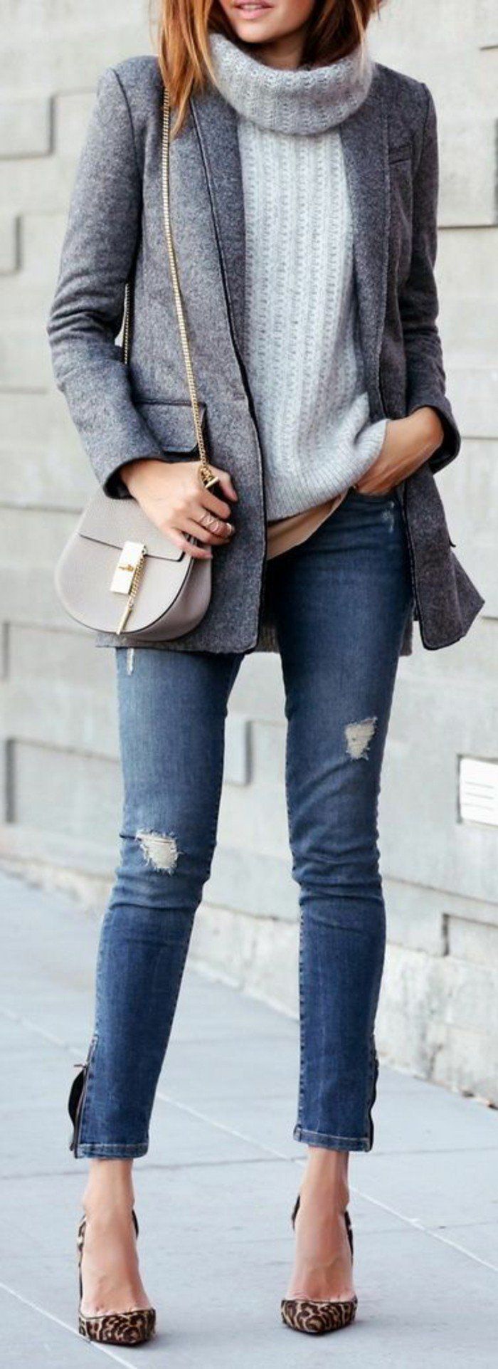 tenue femme chic hiver