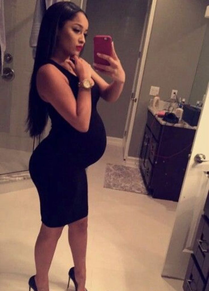robe noire chic femme enceinte