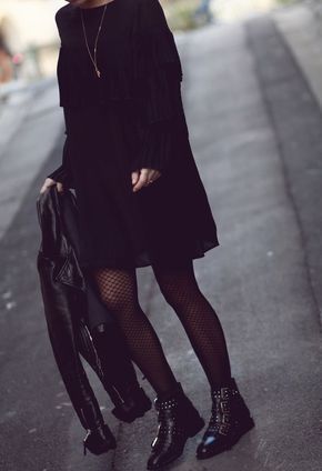 tenue robe noire