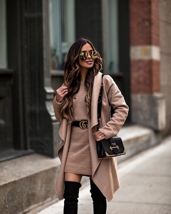 tenue femme chic hiver