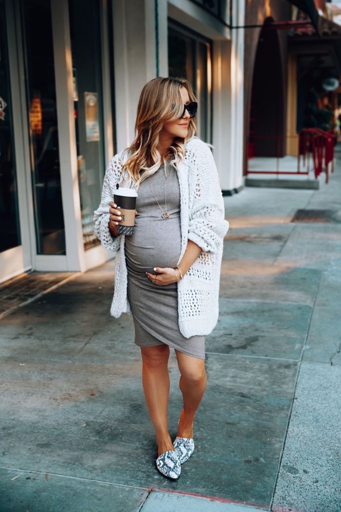 look femme enceinte printemps