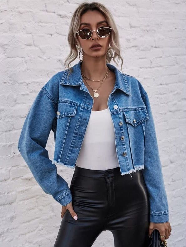 look veste en jean femme